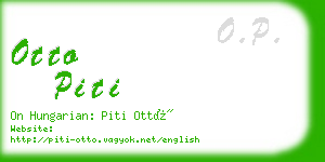 otto piti business card